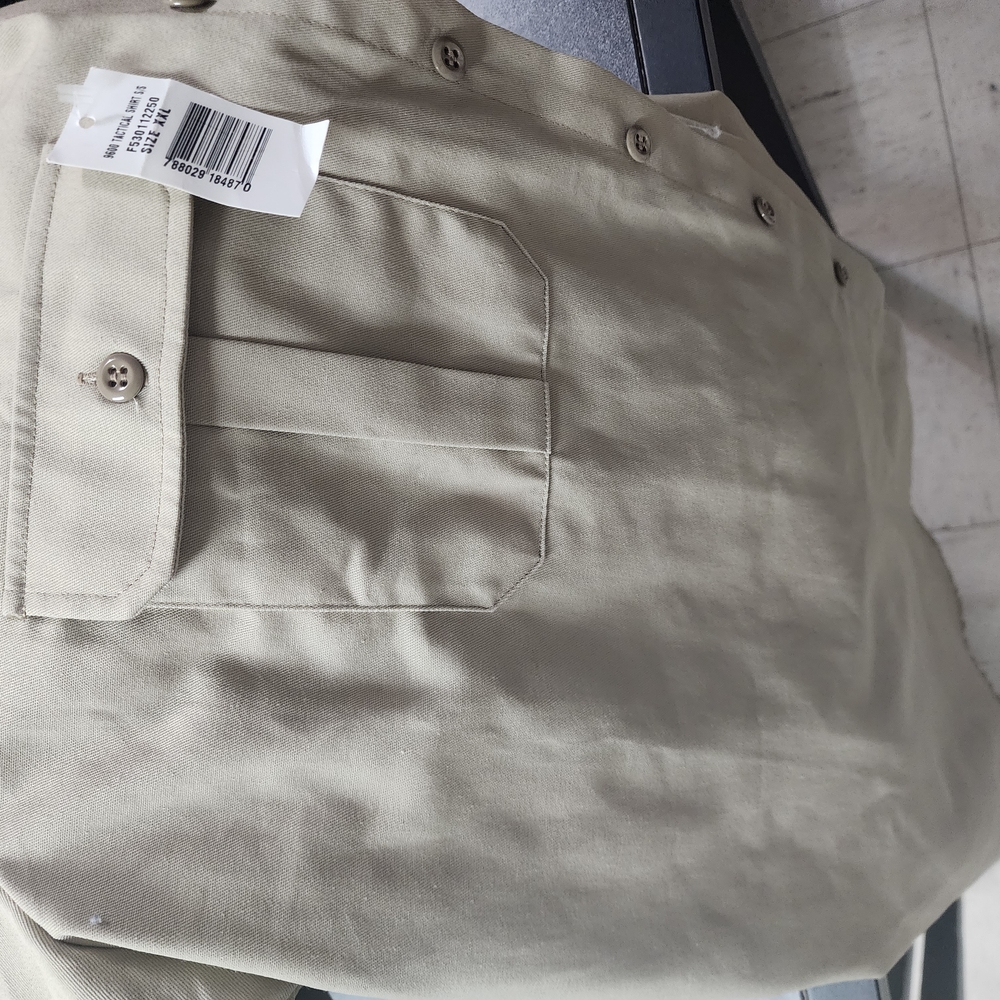 Beige Button-Up Shirt